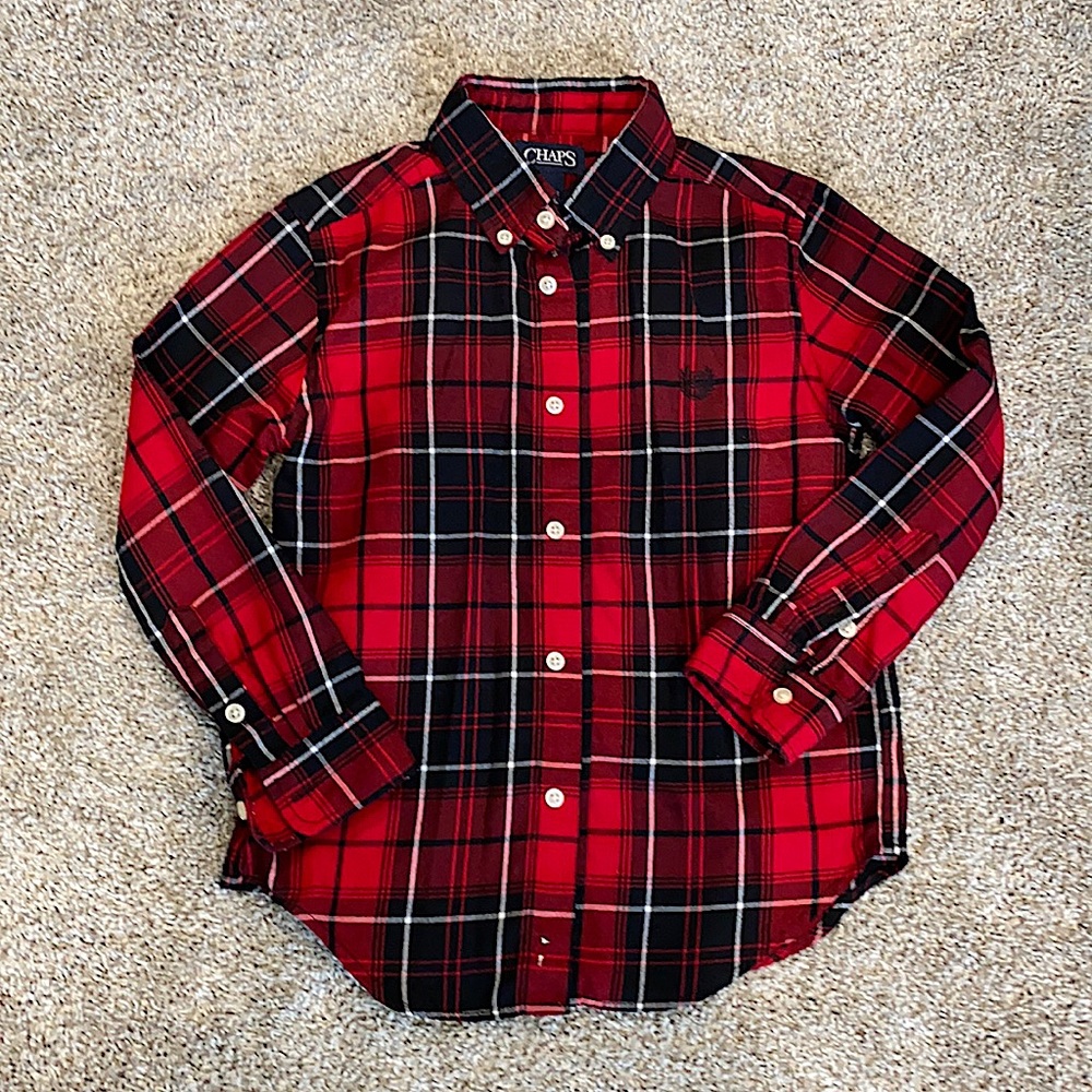 Chaps button down logo shirt